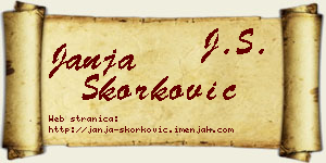 Janja Skorković vizit kartica